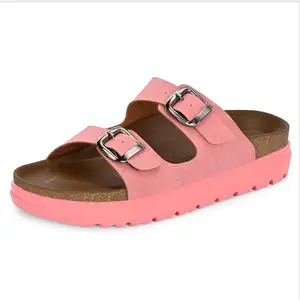 Centrino Women’s Berkin-Style Slip-On Sandals | Open Toe Design | Soft PU Footbed | Lightweight & Comfortable | Arch Support | On-Grip Sole | Casual Outdoor Wear (9216)