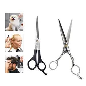 Doberyl Sharp Stainless Steel Professional Salon Barber Hair Cutting Scissors (Combo)