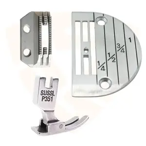 SSS-P351 Presser Foot, Feed Dog, Needle Plate single needle lockstitch industrial sewing machine gauge set Sewing Needle Plate