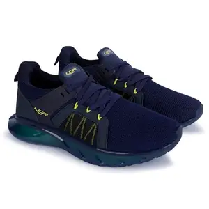 Lancer Mens RAMBO-195NBL-LIME Navy Lime Running Shoe, 6
