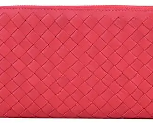 eske Delilah - Zip Around Wallet - Ladies Purse - Genuine Leather - Holds Cards, Coins and Bills - Compact Design - Pockets for Everyday Use - Travel Friendly - Water Resistant