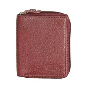 STYLE SHOES Genuine Leather Maroon Card Holder||Debit/Credit/ATM Card Holder for Men and Women 15 Card Holder