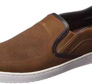 Hush Puppies Men's Smith PERF Slip ON E Casual Shoes (8533499_TAN_7 UK)