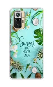 The Little Shop Designer Printed Soft Silicon Back Cover for Redmi Note 10 Pro (Summer)