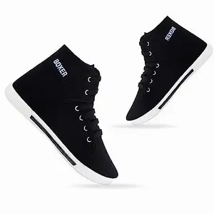 Arun Enterprise - Shoes for Men | Classic Casual Shoes| Casual Shoes for Men | Lightwight,Walking,Running, Lace-Up Shoes (Numeric_7) Black