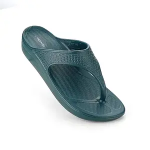 HOPPA - ALICE FLIP-FLOP - Women's Lightweight Classic Flip-Flop I HOPP Tech R-eva Material I Superior Bounce I Stylish & Anti-Skid I Waterproof I Recyclable & eco-Friendly (BOTTLE GREEN, UK Footwear Size System, Adult, Women, Numeric, Medium, 4)