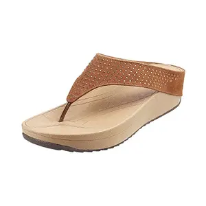 Mochi Womens Synthetic Tan Slippers (Size (3 UK (36 EU))