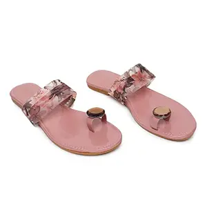 Shoestail Alluring Women Flats (Peach, numeric_5)