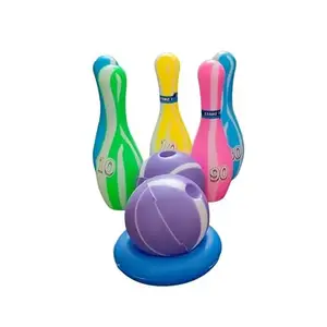 Generic Junior Bowling Set with 5 Bottles 2 Balls and 1 Ball Stand Ring (Assorted)-PID52297