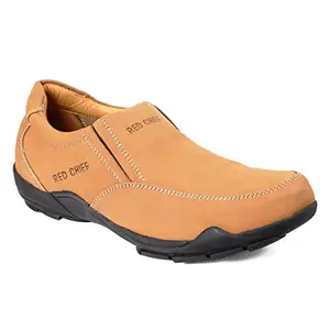 Red Chief Slip On Non-Lace Up | Casual Shoes for Men | Rust | Rubber Sole