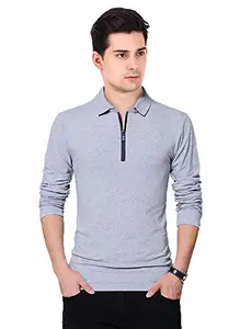 F GALLERY Men's Regular Fit T-Shirt Grey