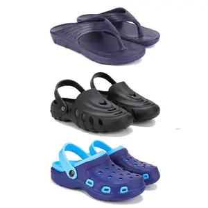 DRACKFOOT Men's Sandals | Lightweight Wear| Stylish & Easy to Wear For Men'S GR-SAN-(3-COMBO)-3153-3138-3019-6