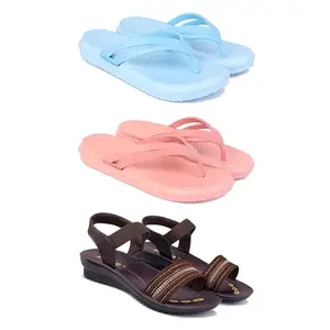 Women's Comfortable Sandal,Casual Lightweight Sandal for Everyday Wear | (COMBO-3)-1976-1975-1933-5-EURO-36
