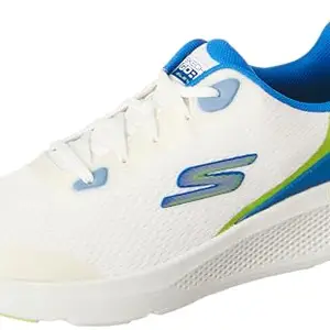 Skechers Mens GO Run Elevate - ORBITER White/Multi Running Shoe - 6 UK (220189)