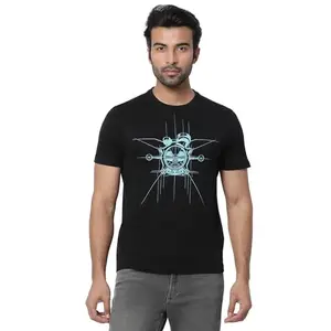 Royal Enfield Shotgun Front View T Shirt Black (M) 40 CM