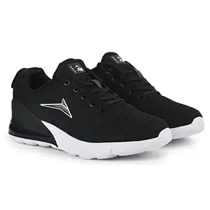 JQR Men's East-Sports,Running,Walking, Training,Lightweight Shoes BLK/WHT