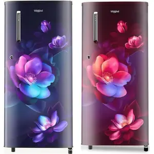Whirlpool 184 L 2 Star Direct-Cool Single Door Refrigerator (205 WDE PRM 2S SAPPHIRE BLOOM-Z, 2023 184 L 2 Star Direct-Cool Single Door Refrigerator (205 WDE PRM 2S WINE BLOOM-Z, 2023 Mode