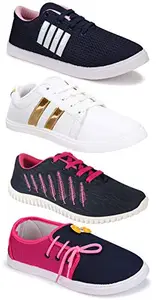 Axter Axter Women's (9236-765-11028-5026) Multicolor Casual Sports Running Shoes 8 UK (Set of 4 Pair)