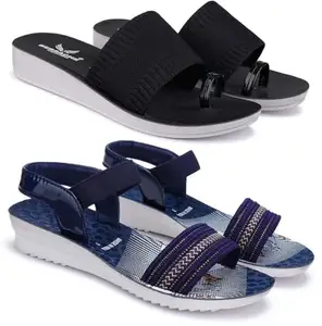 BERSACHE Extra Soft Classic Casual Slippers for Women with Regular wear | Ultra Soft & Flexibility Technology | HT-Slip(Com)-6151-1930 Multicolor