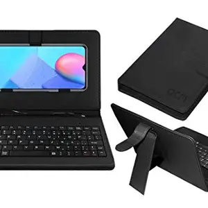 ACM Keyboard Case Compatible with Vivo Y30 Standard Mobile Flip Cover Stand Direct Plug & Play Device for Study & Gaming Black