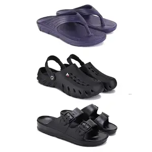 DRACKFOOT Men's Sandals | Lightweight Wear| Stylish & Easy to Wear For Men'S GRT-SAN-(3-COMBO)-3153-3144-3115-6