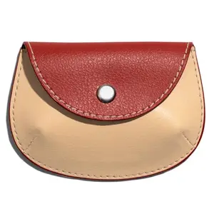 DailyObjects Pellet Cable/Coin Wallet | Multipurpose Faux Leather Wallet/Clip Organiser/Cable Holder/Coin Wallet - Red