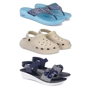 Women's Comfortable Sandal,Casual Lightweight Sandal for Everyday Wear | D_(COMBO-3)-1888-OO1-1972-8-EURO-39