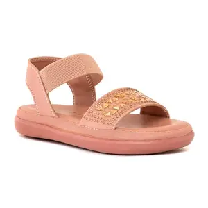 Khadim's Adrianna Pink Flat Slingback Sandal for Girls - (4.5-12 yrs)