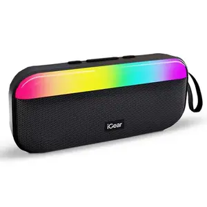 iGear Pulse 10W Mega Bass Speaker with RGB Lights, 3-Hour Playtime, TWS Function, Travel Loop & Multi-Connectivity (Black) price in India.