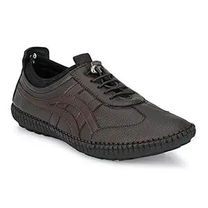 DORRISSINI Men's Causaul Comfort Shoe Brown Moccasin (13004)