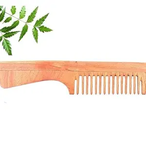 SNA Kacchi Neem Wooden Comb Neem & Sesame Oil For Multi-Actions - Detangling, Frizz Control & Shine (Dual Tooth & Wide Tooth)