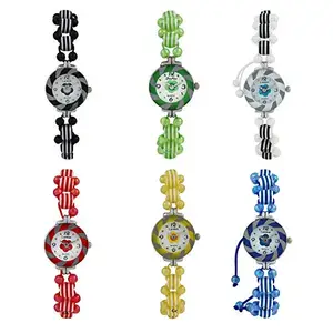 Glitter Collection Women's Retro Analogue Watch - Combo Pack of 6