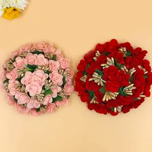 StayBuy™ Full Juda Bun Hair Flower Gajra Combo for Wedding and Party