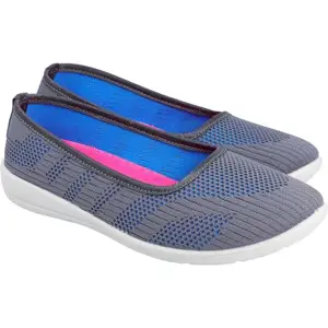 WALKAROO GY3404 Womens Belly Shoe for Casual Wear and Regular use - Grey Blue