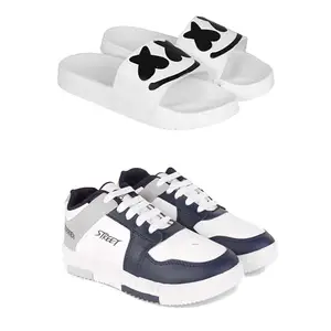 DRACKFOOT Men's Stylish Casual Shoes | Comfortable & Trendy Daily WearPremium Casual Shoes for MenGRT-SPO-(2-Combo)-3030-1075-7 Multicolor