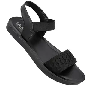WALKAROO WL7820 Womens Fashion Sandals Dailywear and Regular use - Black Black