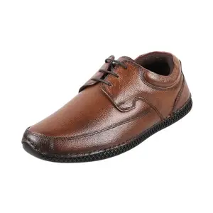 Metro Men Tan Casual Leather Lace-up Shoes UK/7 EU/41 (19-214)