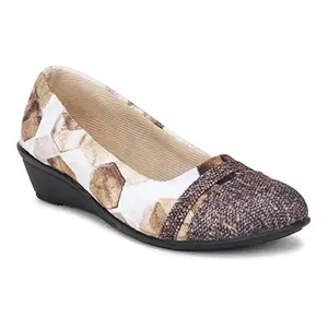 Saheb Fashionable Casual Bellies for Girls and Women(40, Tan, 113)