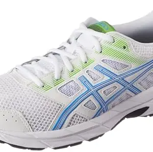 ASICS Mens Gel-Contend 5B White/Waterscape/Electric Lime Running Shoe - 9 UK (1011B083.100)