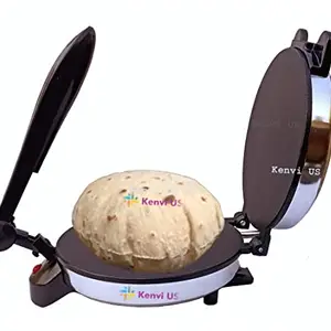 Kenvi US Roti Maker Original Non Stick PTEE Coating TESTED, TRUSTED & RELIABLE Chapati/Roti/Khakra Maker Stainless steel body Shock Proof Heavy Duty Non Stick || B#265