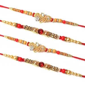 AR Eyewar Four Dora Rakhi Combo Set For Brother And Sister, Set Of 4 Rakhi