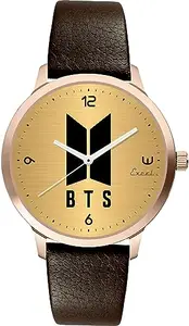 BTS Brown Rosegold Watch | Girls | Premium Rosegold Watch