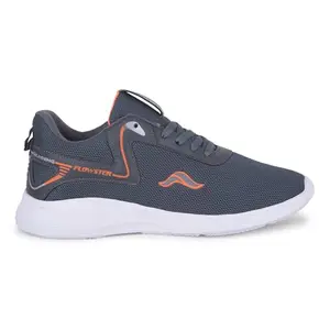 Flowster Sports Shoes for Men | Running, Walking, Gym Shoes | Lightweight and Comfortable | Ideal for Men (F002) (8) Grey