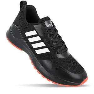 WALKAROO Gents Black Sports Shoe (WS9089) 8 UK