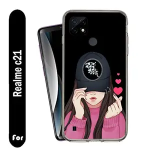 Generic Ambe Printed Soft Silicone Designer Pouch Mobile Back Cover for Realme C21 case and Covers | for Boys & Girls_101