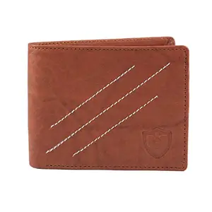 Keviv® Men's Genuine Leather Wallet/Purse (Brown)