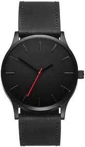 ATIMUNA Premium Large Dial Quartz Men's Watch | Stylish Leather Sport Wristwatch with Craftsmanship