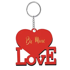 Family Shoping Valentine Day Gift for Girlfriend Be Mine Keychain Keyring