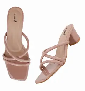 Longwalk Women's Open Toe Heel Height Enhancer Ethnic Sandals for Wedding|Festive|Occasion W-2505-Peach