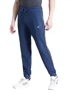 CROCODILE Men Solid French Terry Joggers | Classic Fit | Mid Rise | Drawstring Closure | Ankle Length | Casual Wear